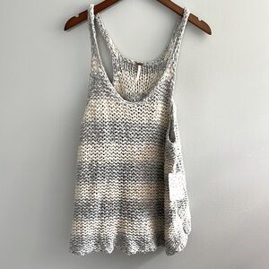 New with tags Free People chunky knit sweater tank top